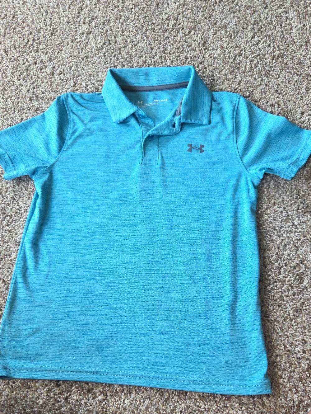Under Armour Boys' Aqua Blue Polo Shirt